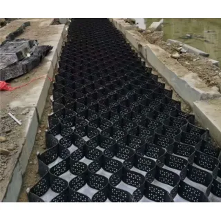 We supply and install 3D multicellular HDPE Geocell confinement systems for driveways, roads, canal linings, mining tailings wall rehabilitation