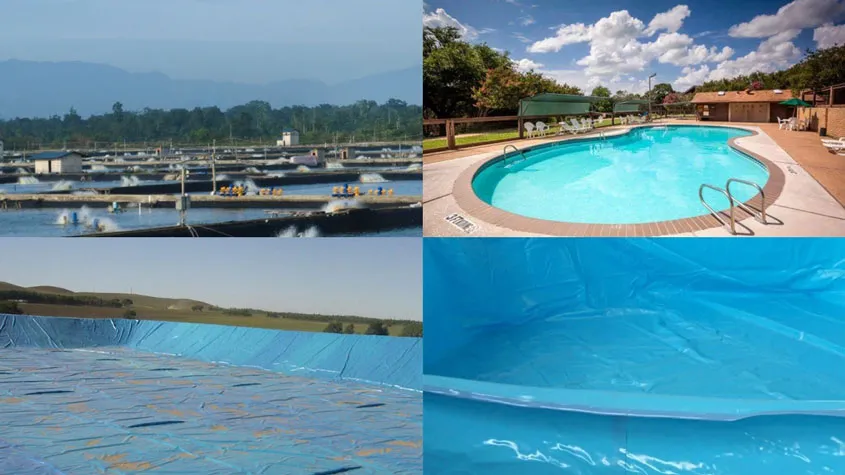 1.0mm 1.2mm Swimming Pool and Artificial Lake, Pond Liner
