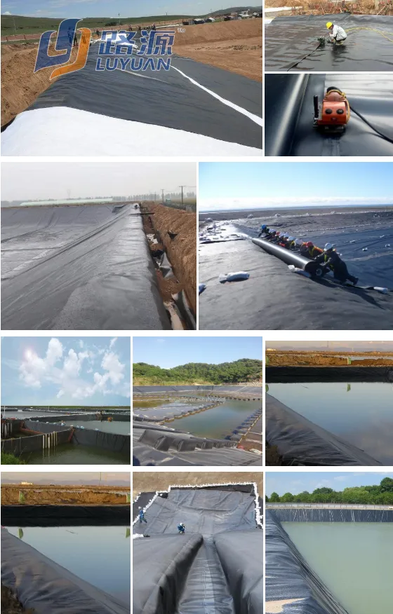 Applications of smooth geomembrane hdpe liner