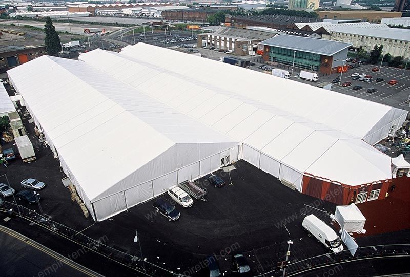 Industrial storage tent for warehouse