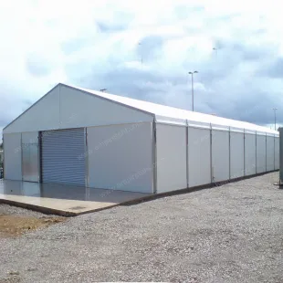 Industrial storage tent for warehouse