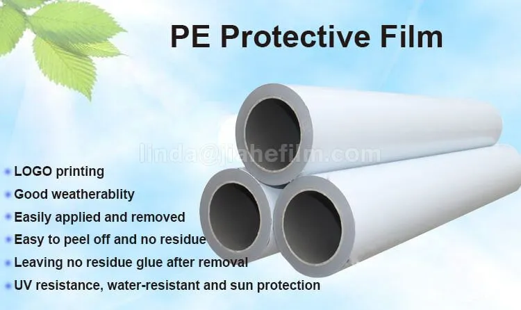 Film de protection noir et blanc pour panneau composite aluminium et acier inoxydable