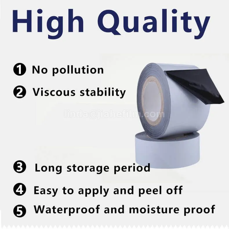 Black and White Residue Free PE Film Roll Surface Protective Film for Stainless Steel Sheet