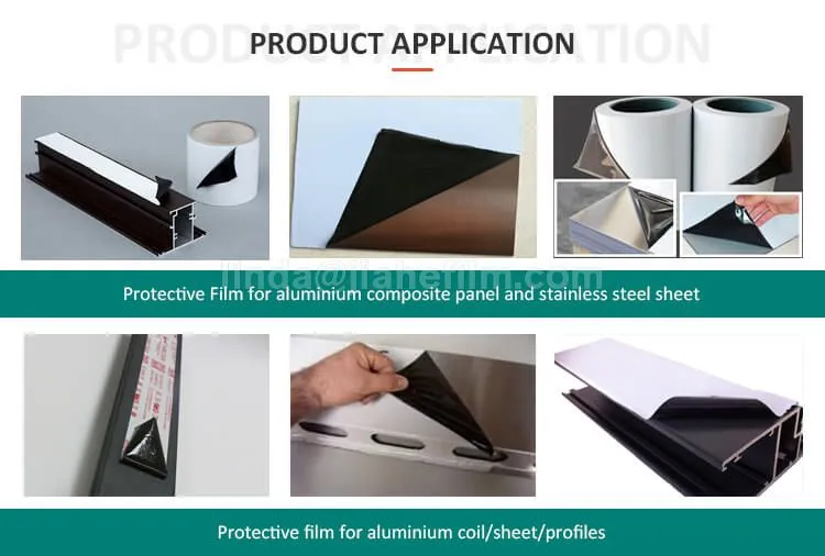PE protective film for PVC window profile