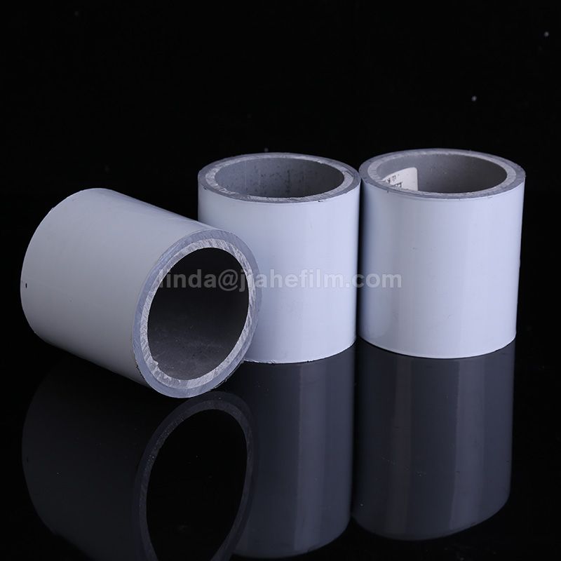 Película protectora de alta calidad de 50-120 micrones de alto adhesivo PE negro interior blanco exterior para perfiles de aluminio