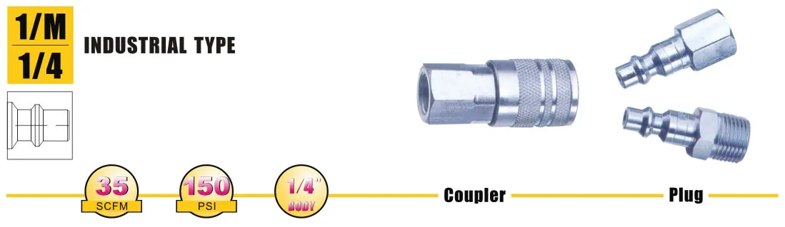 Quick Release Air Couplers and Plugs LU3-2