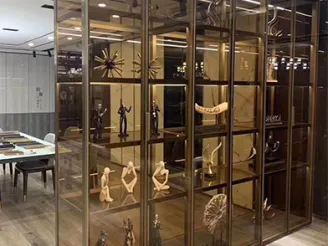 Armário de exposição de vidro moderno