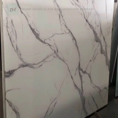 Padrão de efeito mármore de vidro recozido S010Pattern