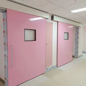 Puerta corredera automática hermética de hospital