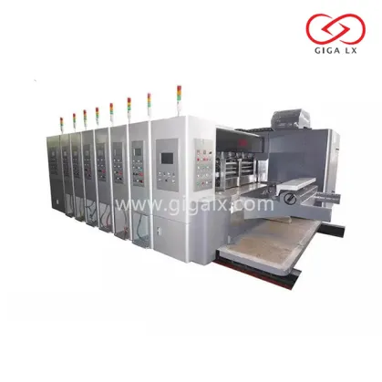 GIGA LX Carton ondulé haute fréquence Fabrication de lignes Chaîne de production Alimentation Carton Machine d'impression