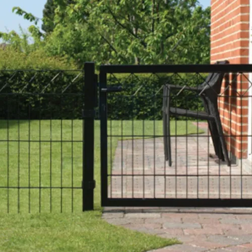 yard gate: Square Pipe 5 Bar Deco Gate