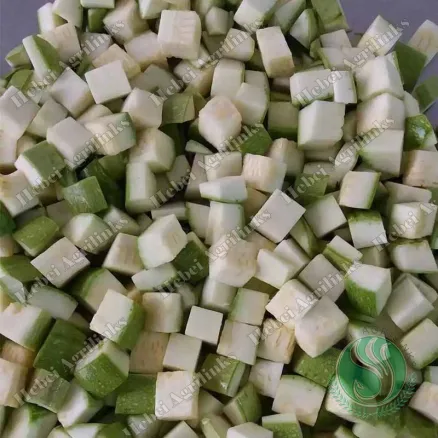 Замороженные зеленые кубики цуккини