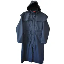 Men's Long PU Raincoat