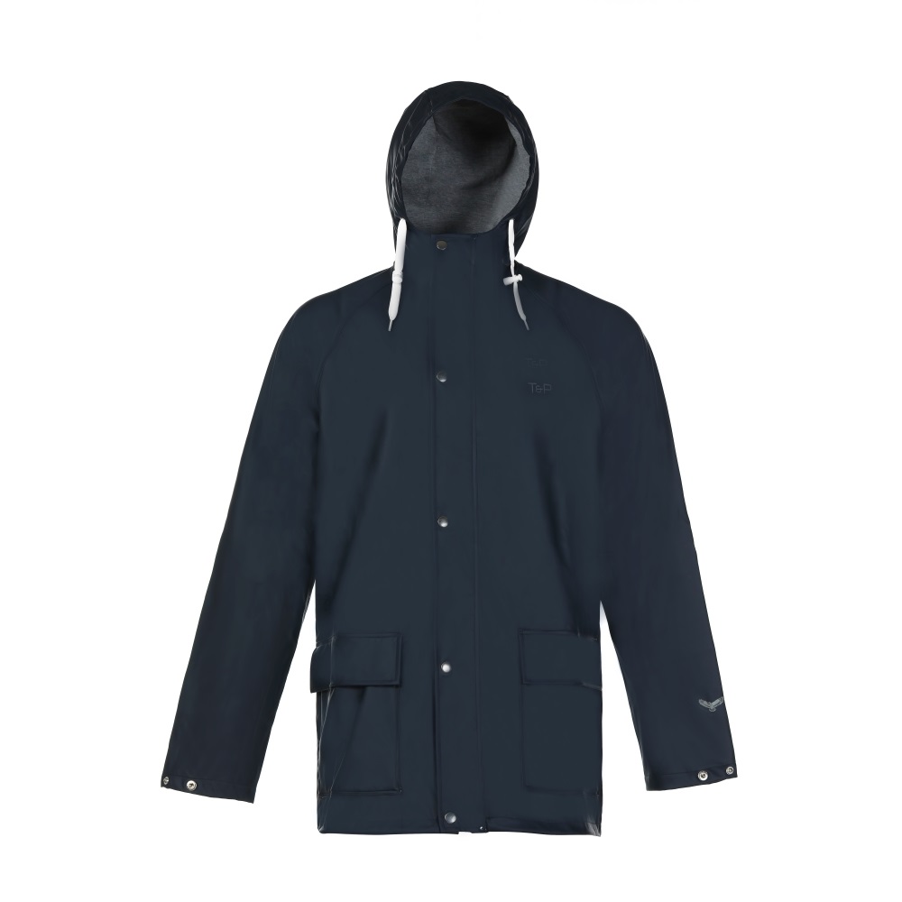 Women's White PU Rain Jacket
