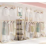 New Arrival Customized Gold Metal Clothing Garment Rail