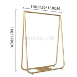 Garment Clothes Rail Metal Heavy Duty Rack Display Stand Home Shop Hanging