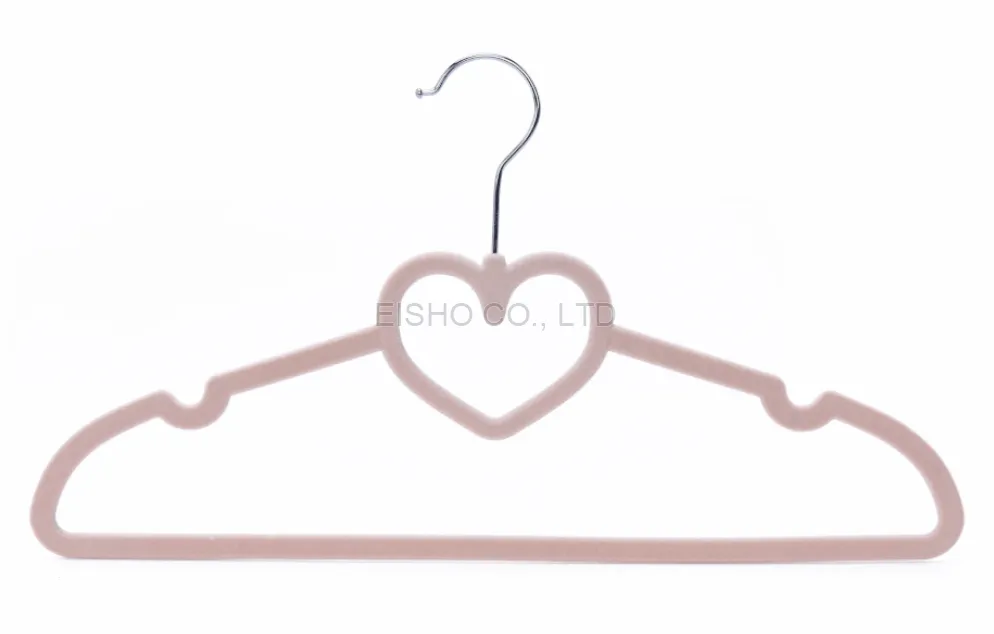 Ultral Thin Grey Heart-shape Velvet Shirt Hanger 2.png
