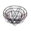 Metal Wire Fruit Bowl With Handles, Storage Baskets For Kitchen & Living Room Use.