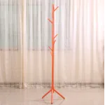  EISHO Stylish and Elegant Natural Solid Wooden Coat Rack Stand with 8 Hooks