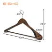 Eisho Luxury Wide Shoulder wooden hangers rack for coat