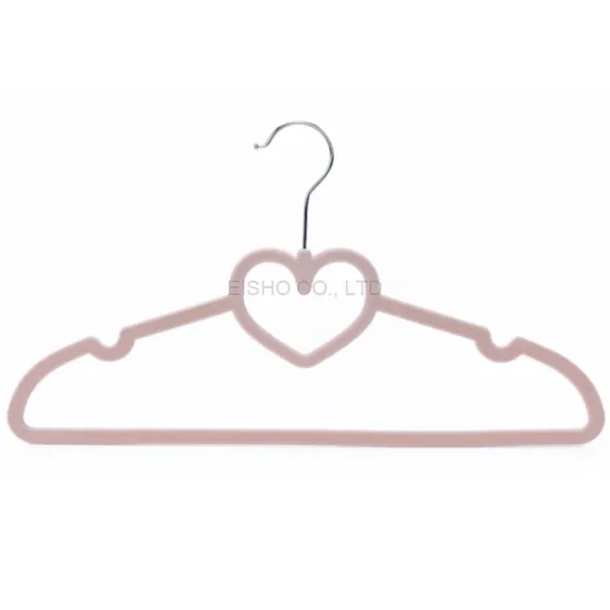 EISHO Ultral Thin  Heart-shape Velvet Shirt Hanger 
