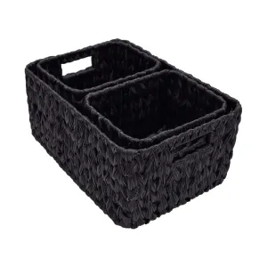 Set Of 3 Hand-made Resin Storage Basket.
