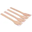 Bamboo cutlery set complete with a spoon, knife and fork 