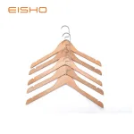 EISHO Wholesale garment closet use Wooden coat Hangers