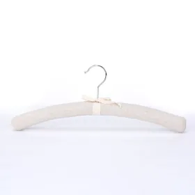 Padded satin hanger black