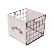 Metal Wire Storage Cubes, Indoor Storage Baskets, Organizer Bins with Liner and Built-in Handles for Bedroom Closet Laundry Room