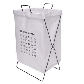 foldable metal structure canvas fabric laundry basket
