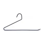 BALANCED Z SHAPE SINGLE ONE LAYER PANT WIRE FABRIC COVER METAL HANGER 