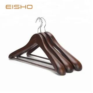 EISHO hanger OEM luxury Wooden clothes Hanger
