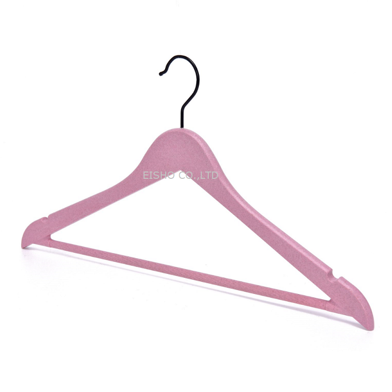 EISHO Eco-friendly Pink Color Plastic Hanger For Shirt