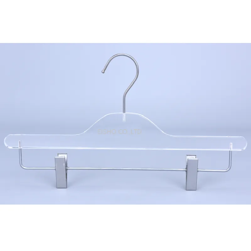 Acrylic Trouser Pants Skirts Hanger With Clips.png