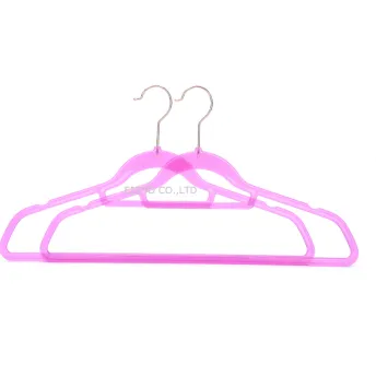 EISHO Wholesale Semi-clear Plastic Clothes Hangers