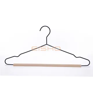 EISHO Metal and Wood Cloth Pant Hanger with a Bar