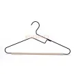 Metal Black Heavy Duty Cloth Tie Silk and Trouser Hanger with a Wood Bar 