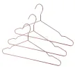 Rose Gold Metal Wire Coat Hanger Clothes Suit Trouser Hangers Bar Notches 