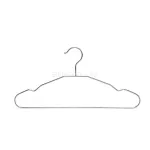 Metal  Wire Clothes Hanger with shoulder Groove