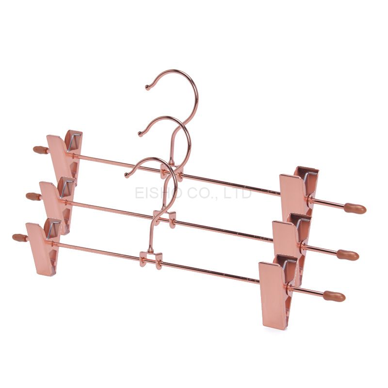 Metal Pant Skirt Hanger with Clips