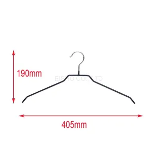High Quality Black PVC Coating Clothes Hanger