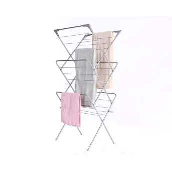 Eisho 3 Tier Clothes Airer Folding and Collapsible Indoor and Outdoors Clothes Drying Rack