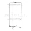 Movable 3 Tiers Powder Coated Steel cloth Airer with 4 wheels