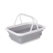 Collapsible Laundry Basket with Lifting Handles