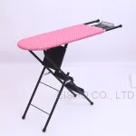Portable Mesh Top Ironing board with ladder