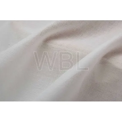 100% coton poche et doublure en tissu blanchi
