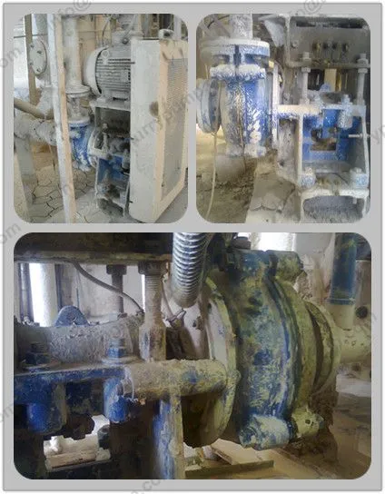 Slurry pump working