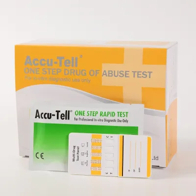 Test de saliva multi drogas - caja de 20 tests para 6 drogas y 8 parámetros