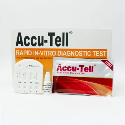 Accu-Tell<sup>®</sup> HBsAg/HCV/HIV/Syphilis Combo Rapid Test Cassette (Serum/Plasma)
